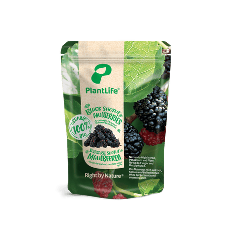 PlantLife Dried Black Mulberries Organic